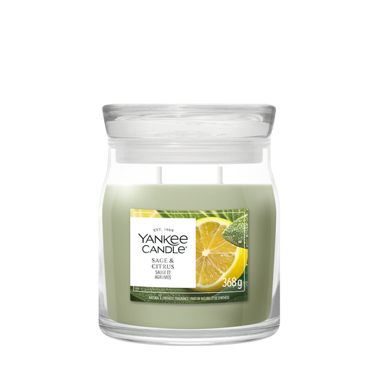Yankee Candle Sage & Citrus Medium Jar