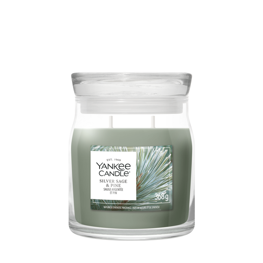 Yankee Candle Silver Sage & Pine Medium Jar