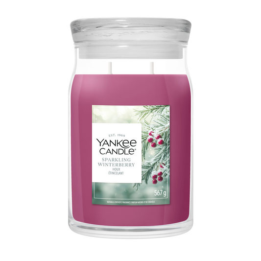 Yankee Candle Sparkling Winterberry Large Jar