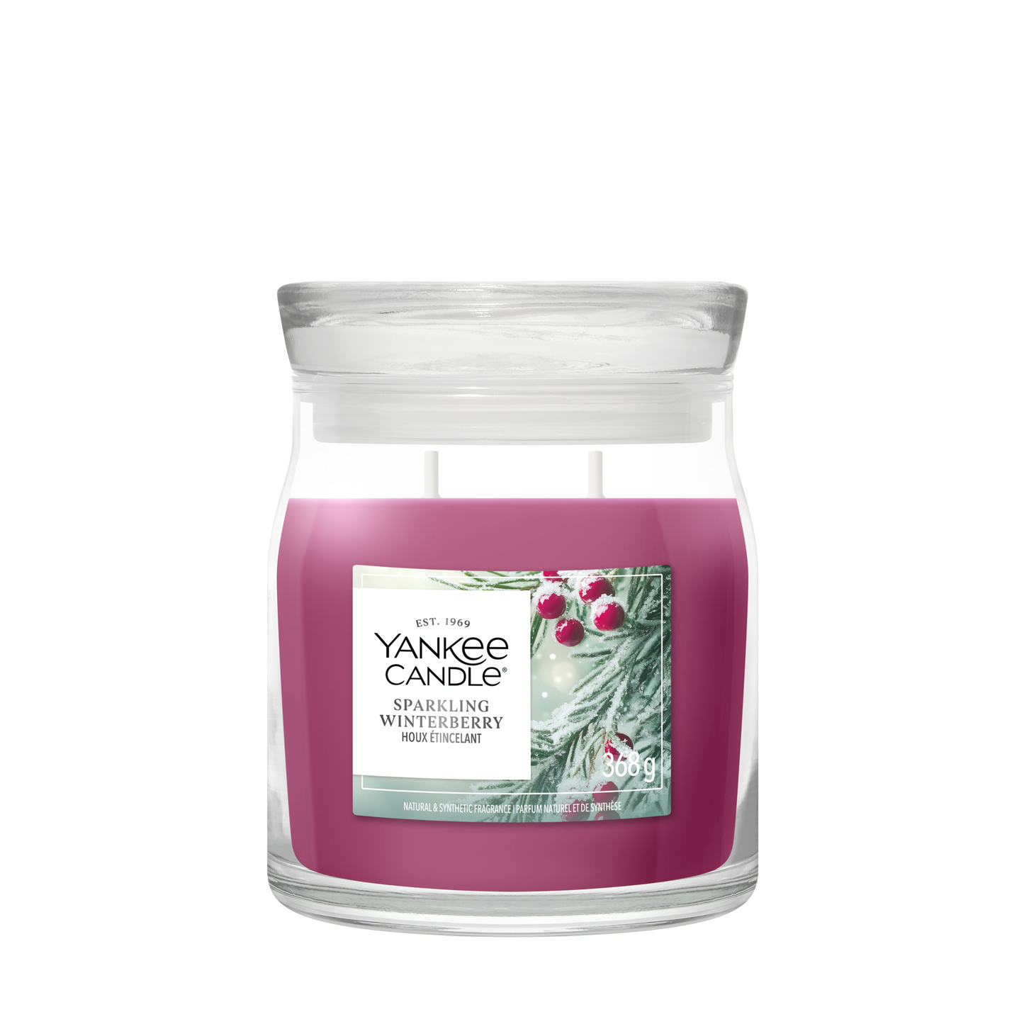 Yankee Candle Sparkling Winterberry Medium Jar