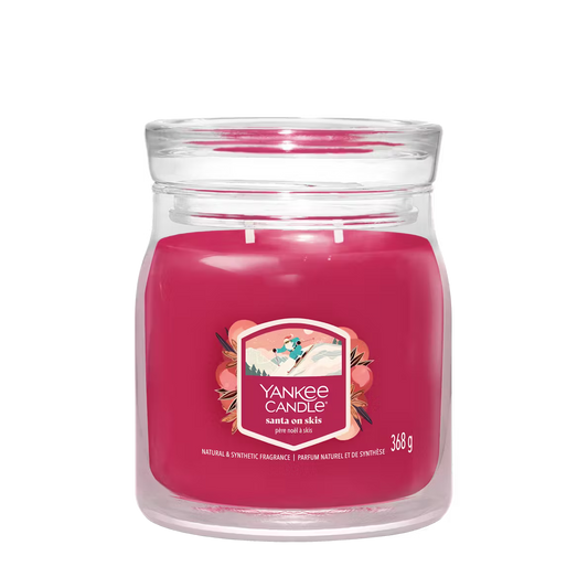 Yankee Candle Santa On Skis Medium Jar