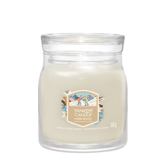 Yankee Candle Vanilla Flurries Medium Jar