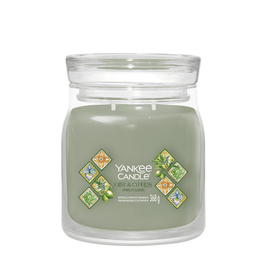 Yankee Candle Olive & Cypress Medium Jar