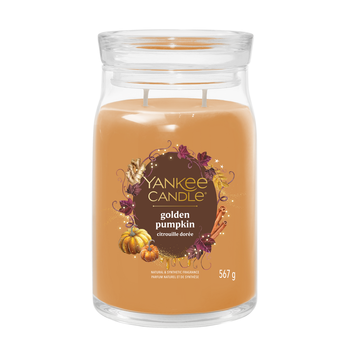 Yankee Candle Golden Pumpkin Large Jar - Yankee Candle & WoodWick