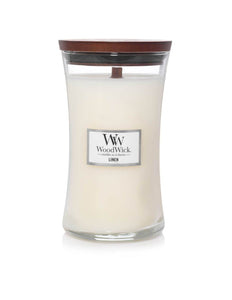 WoodWick Linen Large Candle