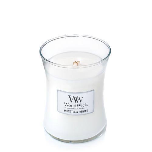 WoodWick White Tea & Jasmine Medium Candle