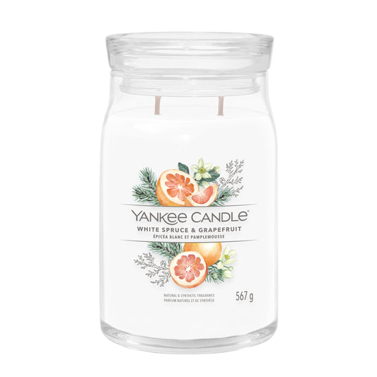 Yankee Candle White Spruce & Grapefruit Large Jar